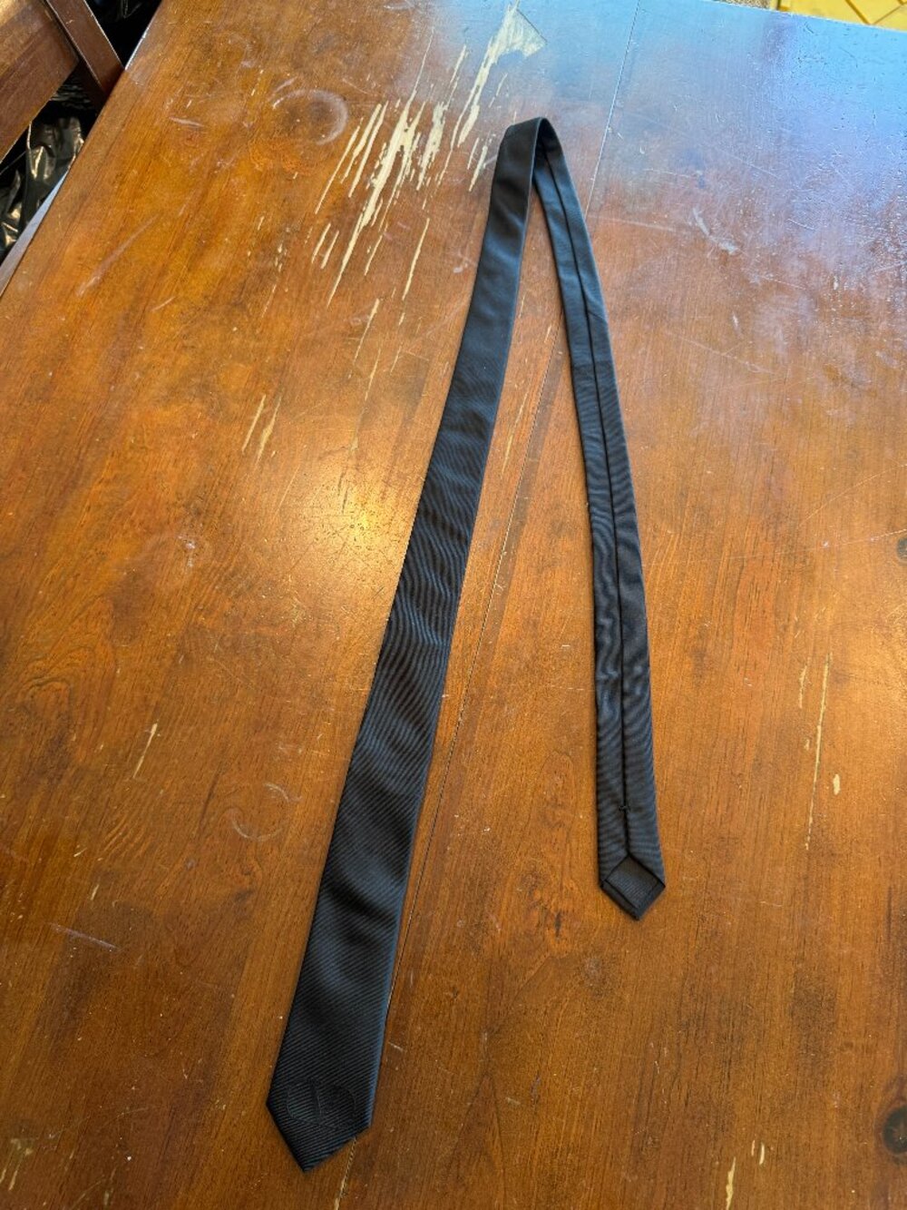 Valentino Garavani Black VLogo Signature Skinny Tie, Made in Italy